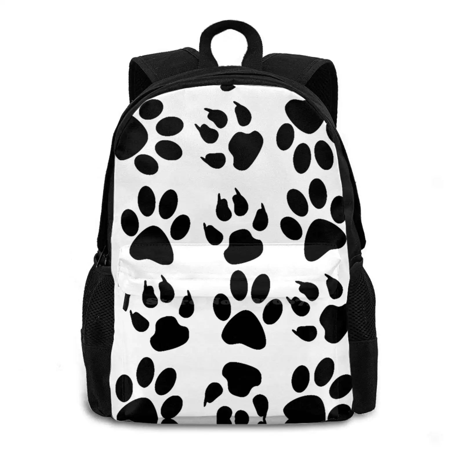 Puppy Paw Prints Backpack Doodles Abstract Texture