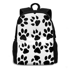 Puppy Paw Prints Backpack Doodles Abstract Texture