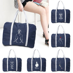 Nylon Foldable Travel Bag Water Proof Large Capacity Unisex Handbag