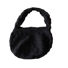 Pleated Women Cloud Handbag Soft Texture Lightweight Underarm Shoulder
