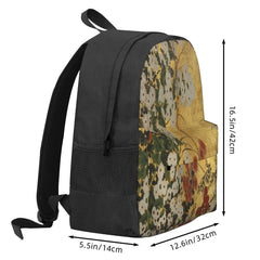 Red Chrysanthemums Floral Backpacks Men's Bag