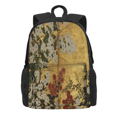 Red Chrysanthemums Floral Backpacks Men's Bag