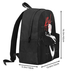 Red Carti Backpack Men's Women's Bags Zip Pockets