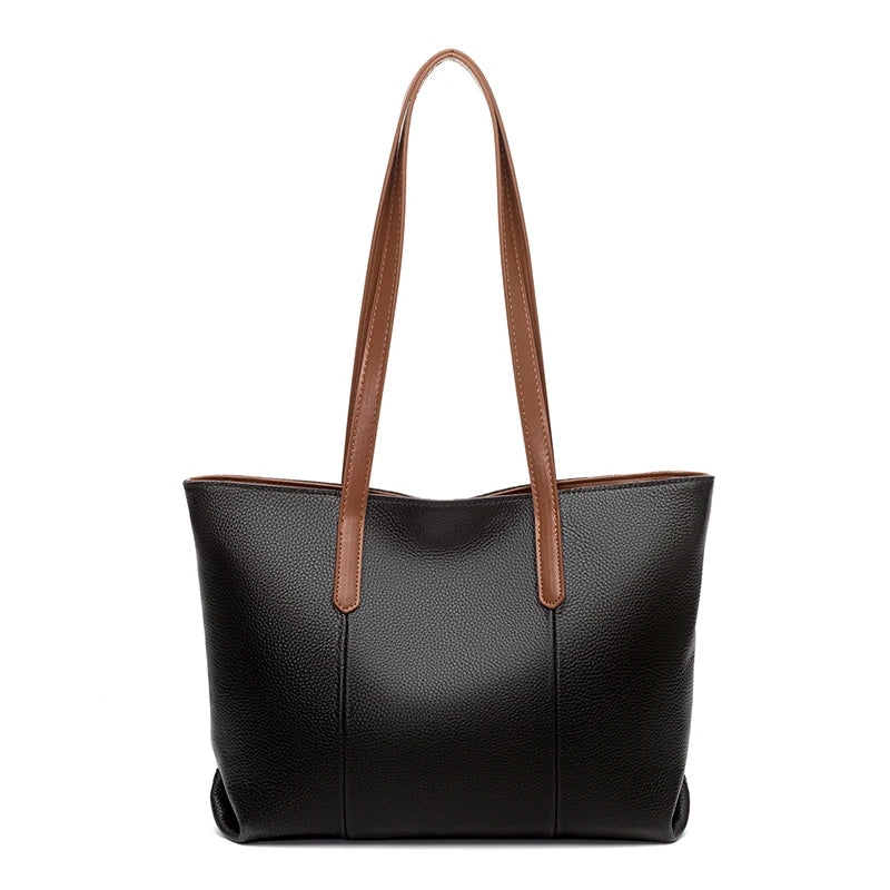 Classical Hot Leather First Cowskin Lady Handbags Tote Shoulder Bags