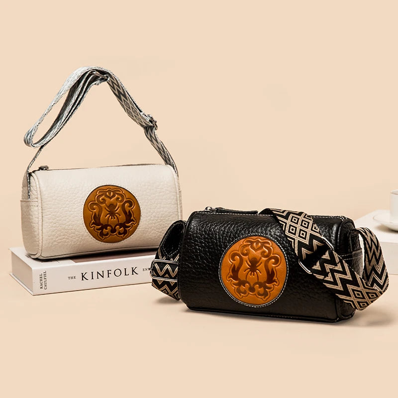 Hot Winter Shoulder Bag First Layer Cowhide Handbags