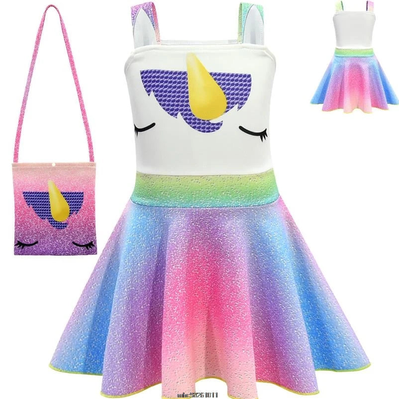 Rainbow Unicorn Bag Women Shoulder Messenger Funny Cartoon Bag