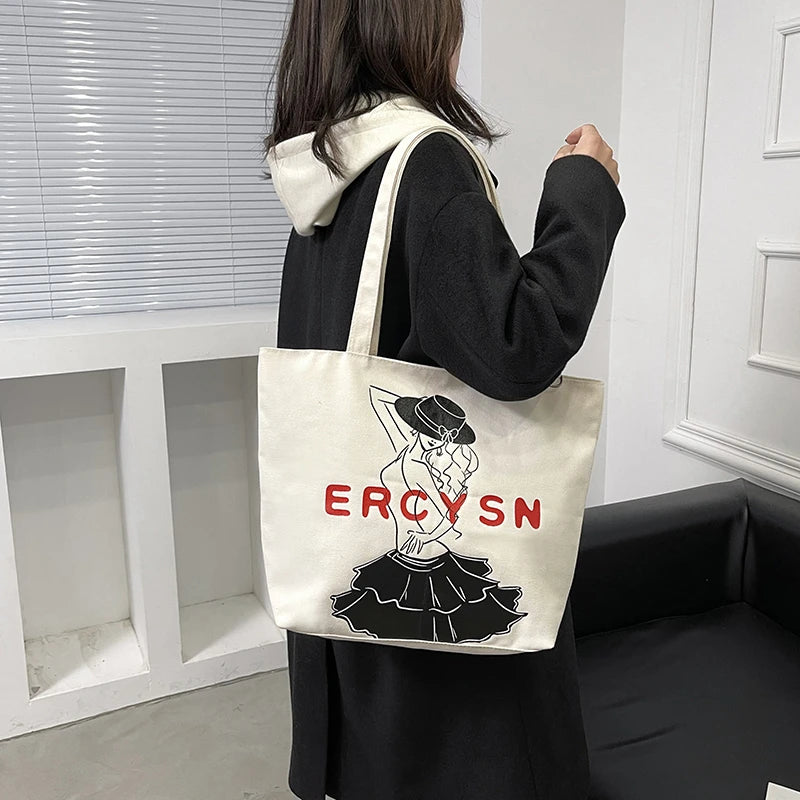 Large Canvas Shoulder Bag for Women Tote Bag