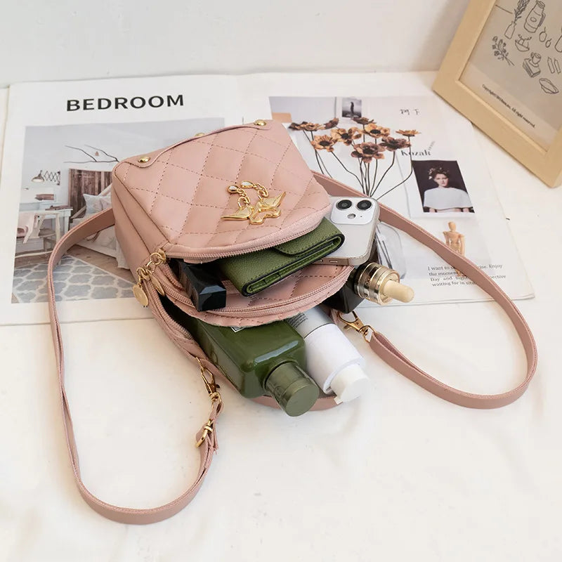 Mini Backpack Women PU Leather School Bag Girls Shoulder Bagpack