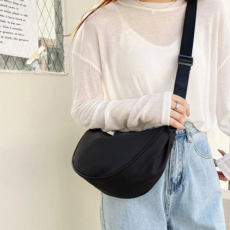 Nylon Shoulder Bag Crossbody Purse Women Handbag