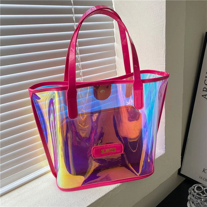 PVC Laser Shoulder Bag for Women