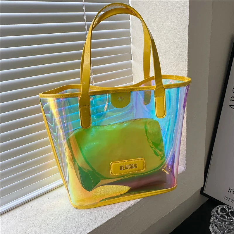 PVC Laser Shoulder Bag for Women