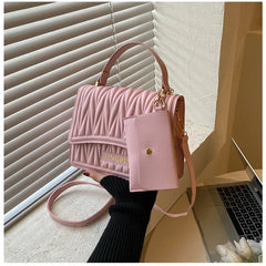 Women's Shoulder Bag Set - 2PCS Totes & Purse