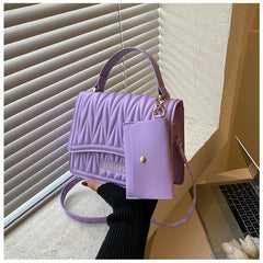 Women's Shoulder Bag Set - 2PCS Totes & Purse