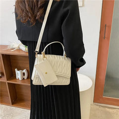 Women's Shoulder Bag Set - 2PCS Totes & Purse