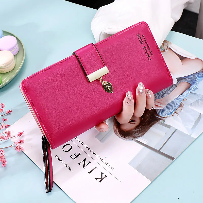Women's Phone Wallet Clutch PU Case Carteira