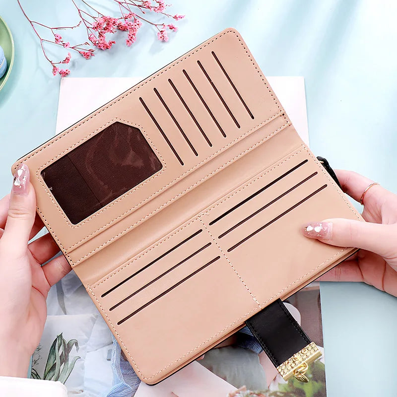 Women's Phone Wallet Clutch PU Case Carteira