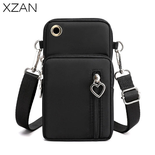 Woman Small Shoulder Bag Girl Cell Phone Sweet Key Coin Storage Organizer