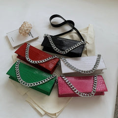 Stone Pattern Leather Crossbody Bag for Women