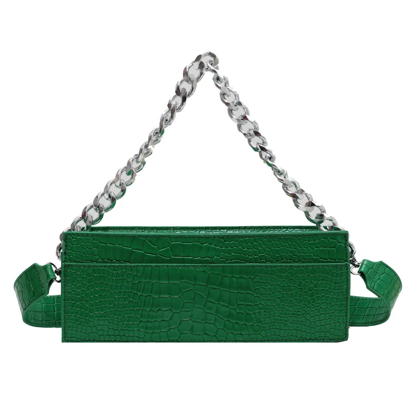 Stone Pattern Leather Crossbody Bag for Women