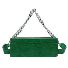 Stone Pattern Leather Crossbody Bag for Women