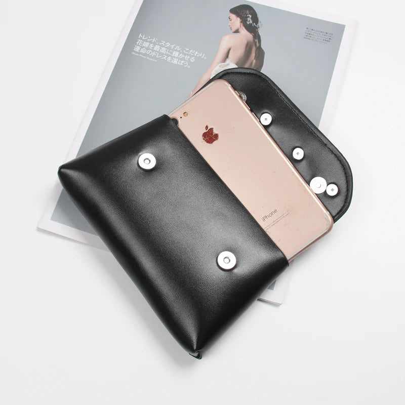 Wide Chain Decorated Waist Packs Women Adjustable PU Leather Waist Belt