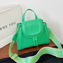 Wide Strap Crossbody Bag Women Handbag Purse Small Square Shoulder Bag Tote