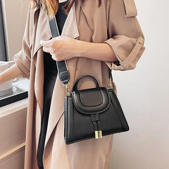 Wide Strap Crossbody Bag Women Handbag Purse Small Square Shoulder Bag Tote