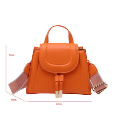Wide Strap Crossbody Bag Women Handbag Purse Small Square Shoulder Bag Tote