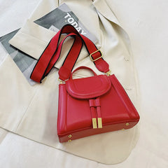 Wide Strap Crossbody Bag Women Handbag Purse Small Square Shoulder Bag Tote