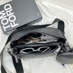 Wide Straps Shoulder Bags For Women Purses And Handbags PU Leather