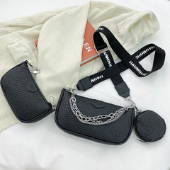 Wide Straps Shoulder Bags For Women Purses And Handbags PU Leather
