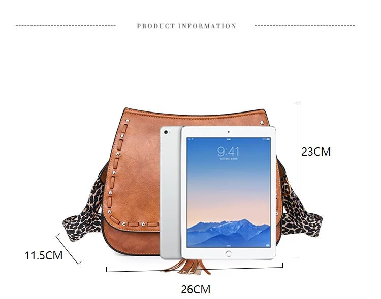 Semicircle Saddle Bag PU Leather Shoulder Bag Women Crossbody Han