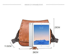 Semicircle Saddle Bag PU Leather Shoulder Bag Women Crossbody Han