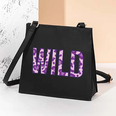 Wild Pattern Square Shoulder Bag Portable Tote Bag