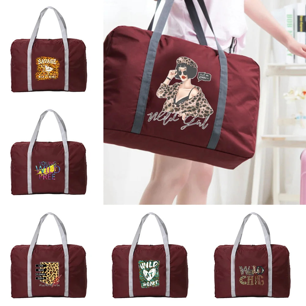 Wild Series Travel Bags Large Capacity Waterproof Foldable Handbags