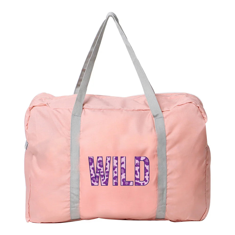 Wild Series Printing Travel Bag Water Proof Foldable Luggage