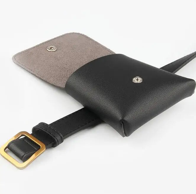 Wild Retro Belt Bag Ladies Key Mobile Phone Dual-Use Decorative Thin Belt