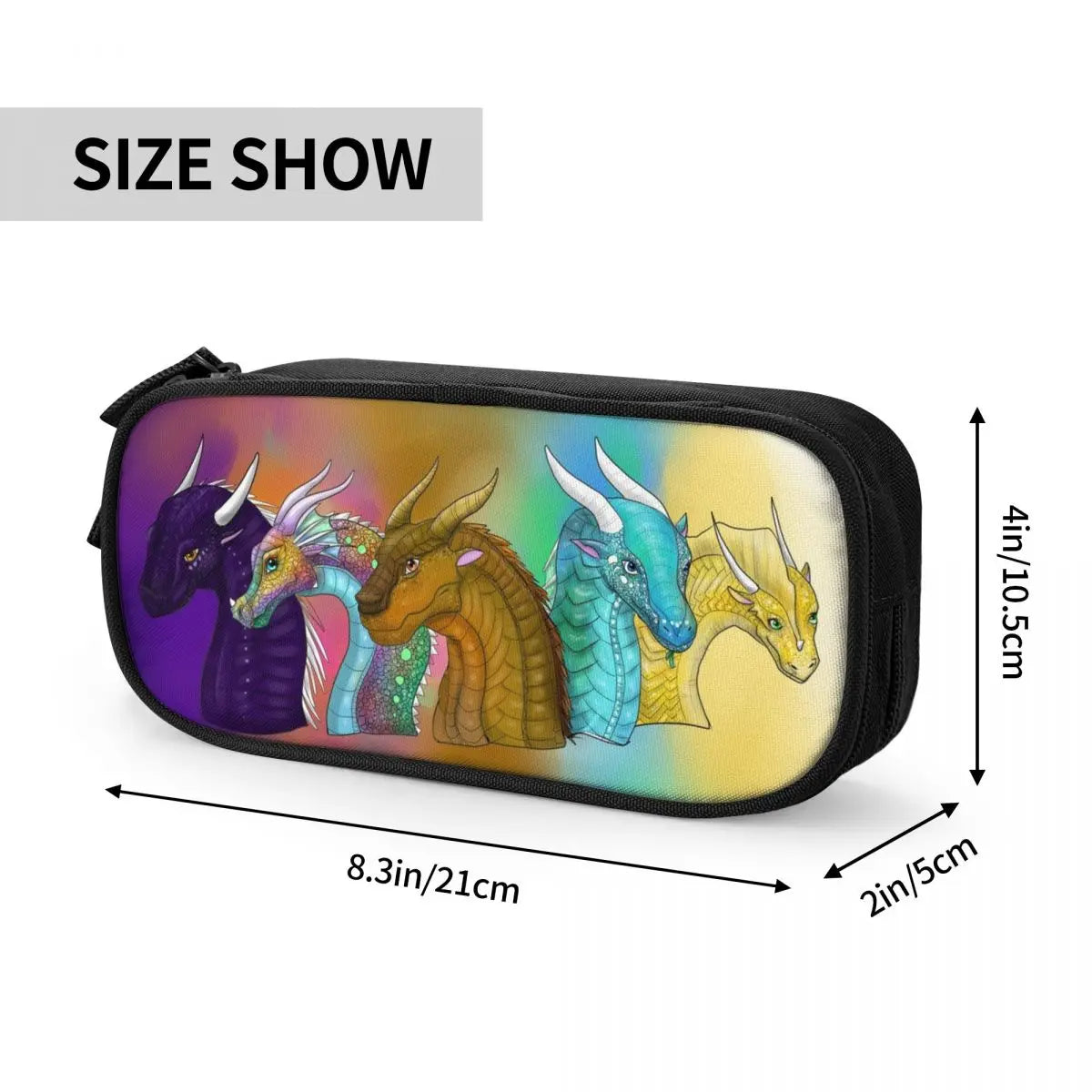 Wing Of Fire Pen Box Anime Zipper Pen Bag Child Stationery Bag