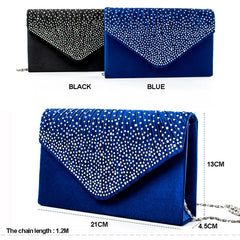 Rhinestone Diamonds Evening Party Clutch Chain Hand Phone Bag