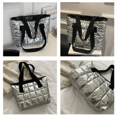 Winter Women Handbags Wrap Cotton Jacket Shoulder Bags Large Capacity Down Bags