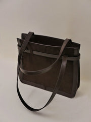 Vintage Suede Shoulder Bag for Women - Winter Fashion