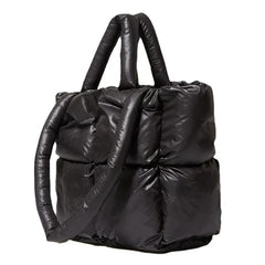 Women's Winter Big Down Tote Bag Large Capacity Shoulder Travel Handbag