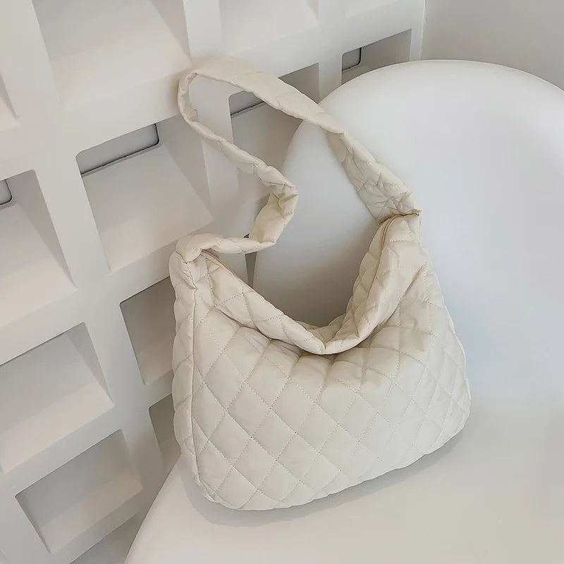 Winter Large Women Handbag Quilted Shoulder Bag