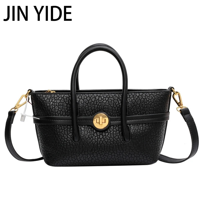 Winter Bucket Small Tote Handbags For Women Short Handle High Work