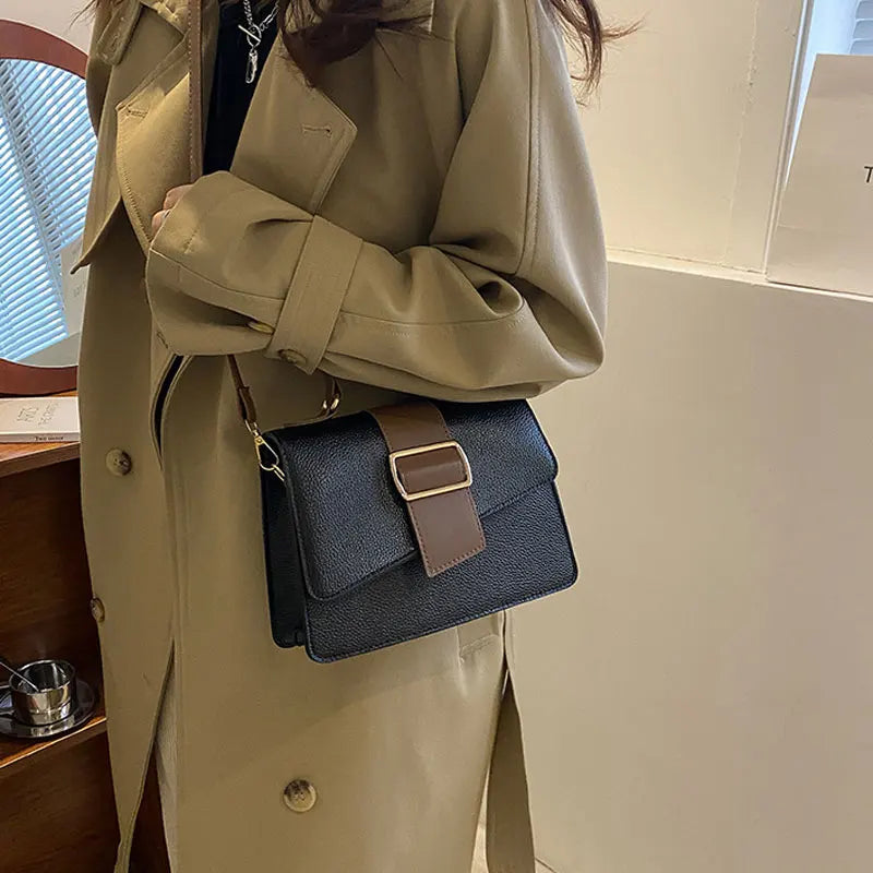 Women's Winter Casual Shoulder Bag Retro Square Purse