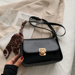 Winter Casual Small Handbags For Women High Pu Leather Female Shoulder Bag