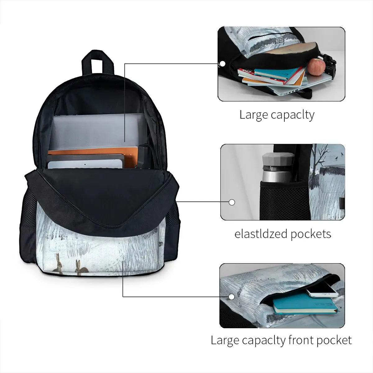 Winter Dawn Backpacks Men's Backpacks Bags For Women School Bags