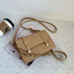 Winter Chain Square Handbags For Women Casual Female Shoulder Bag
