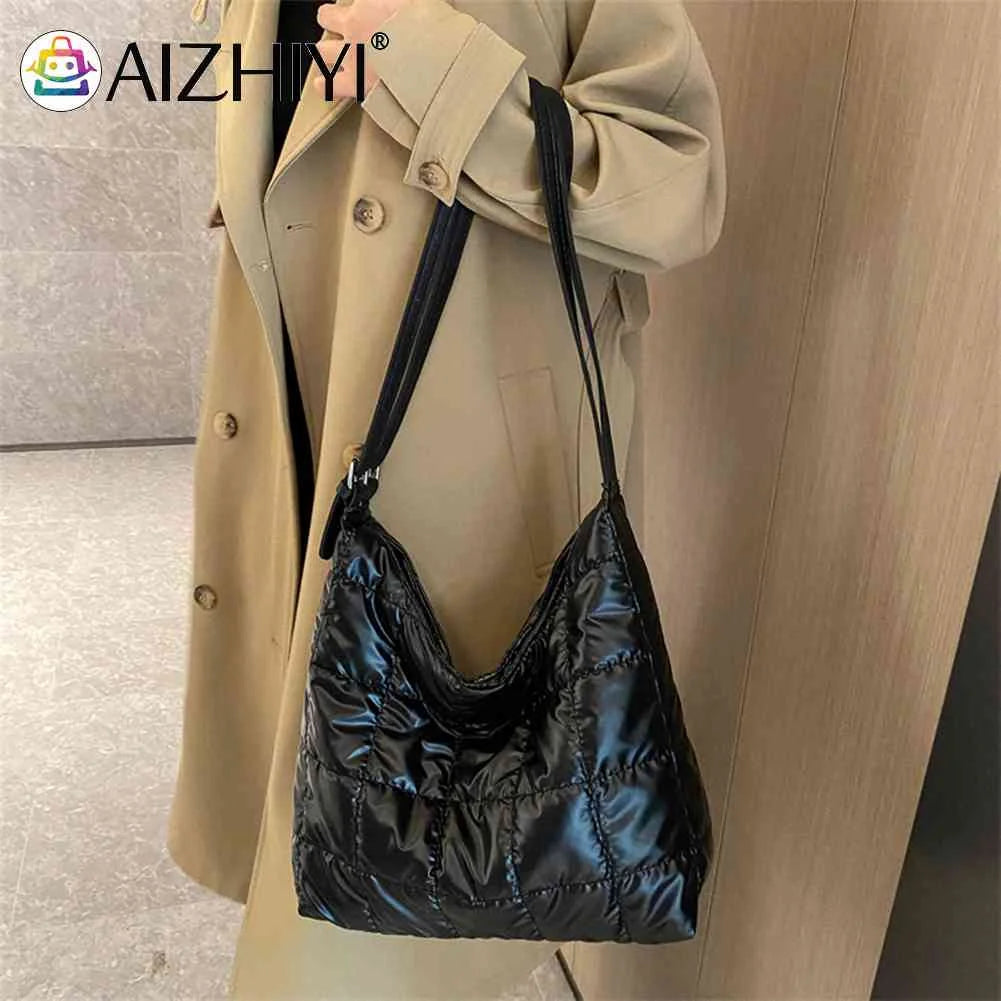 Winter Shoulder Handbags Large-capacity Top-handle Bag for Ladies