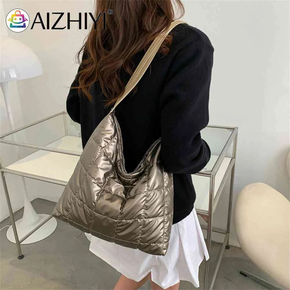 Winter Shoulder Handbags Large-capacity Top-handle Bag for Ladies